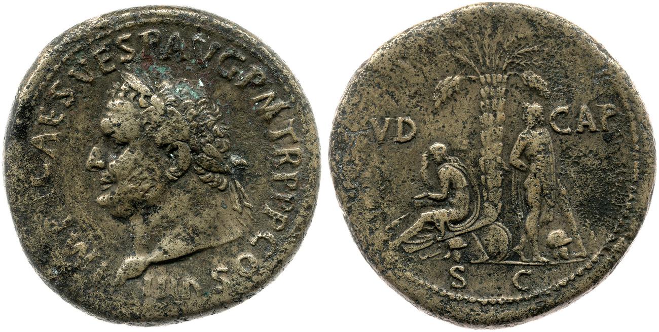 RIC II, Part 1 (second edition) Titus 149, аверс, bm