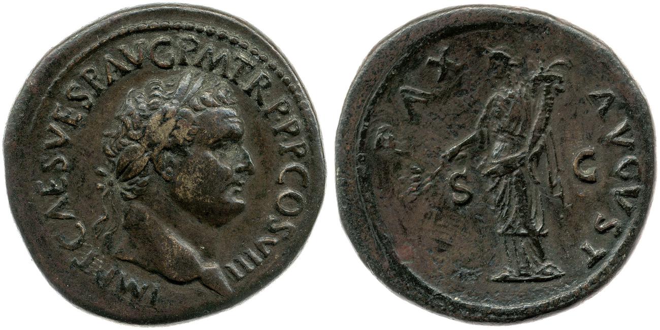 RIC II, Part 1 (second edition) Titus 154, аверс, bm