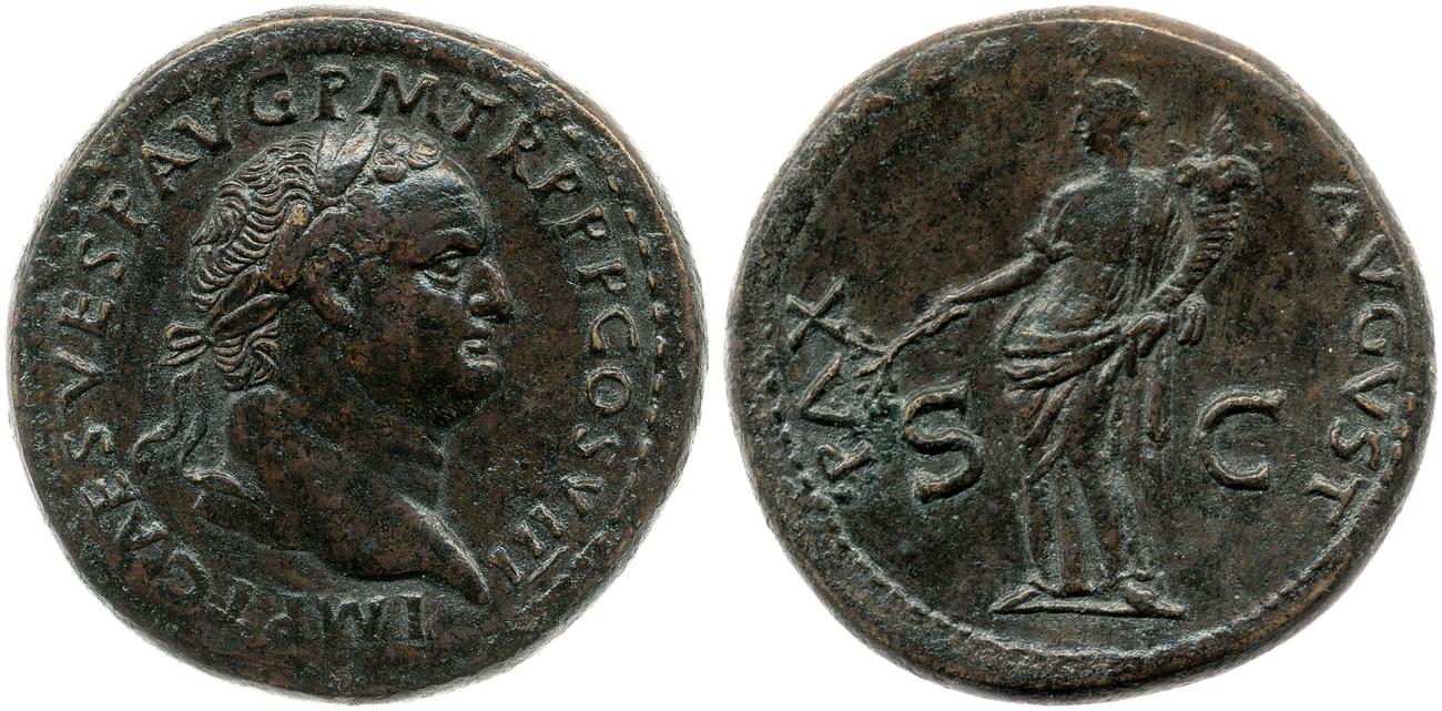 RIC II, Part 1 (second edition) Titus 154, аверс, bm
