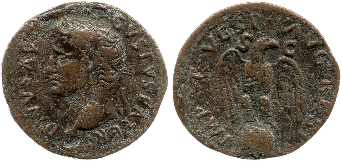 RIC II, Part 1 (second edition) Titus 460, аверс, bm