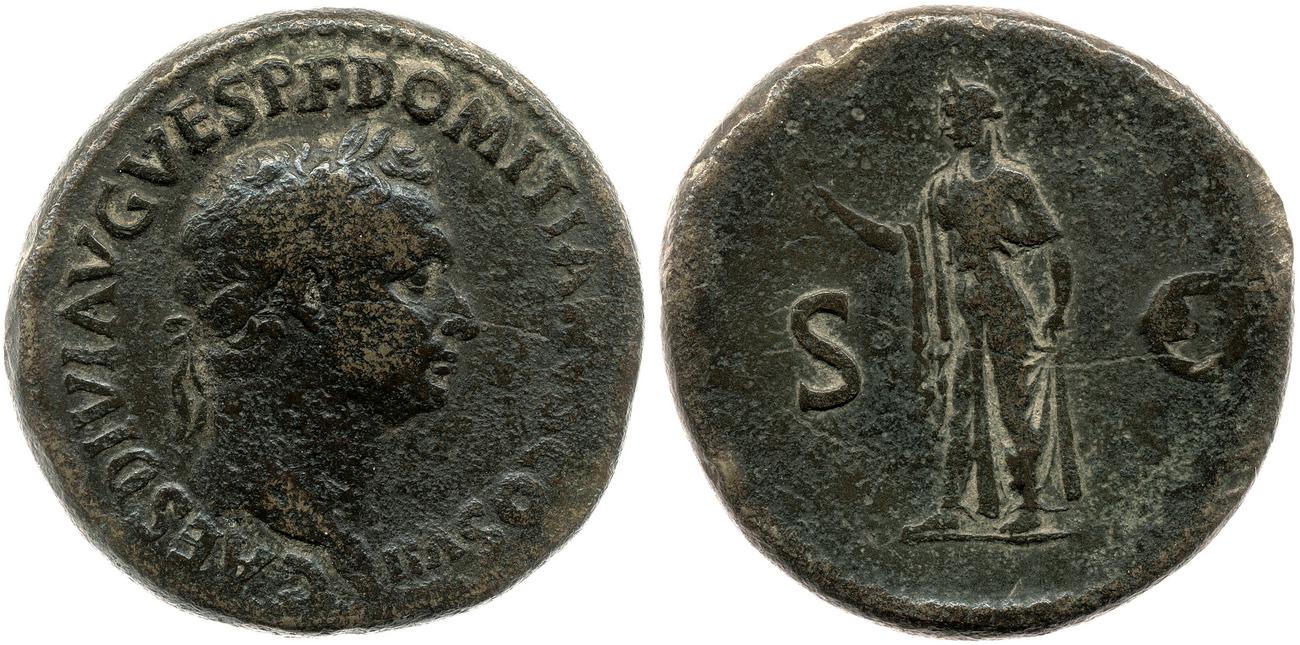 RIC II, Part 1 (second edition) Titus 298, аверс, bm