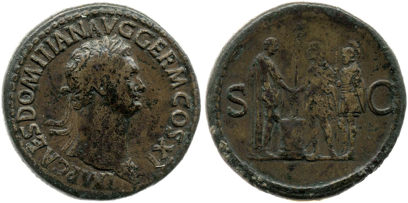RIC II, Part 1 (second edition) Domitian 282, аверс, bm