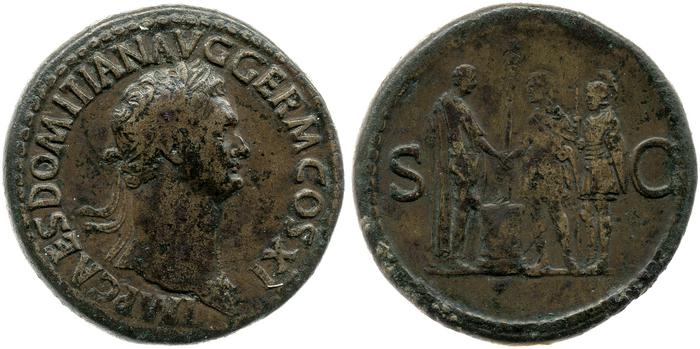 RIC II, Part 1 (second edition) Domitian 282, реверс, bm