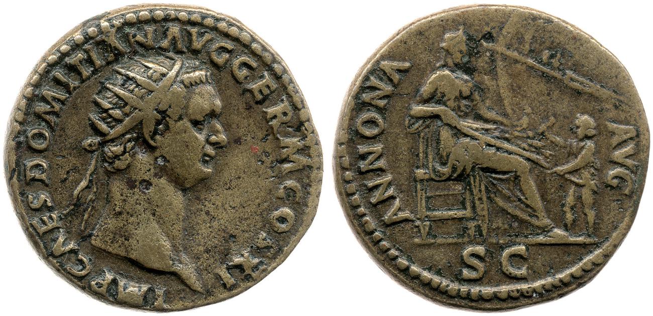 аверс RIC II, Part 1 (second edition) Domitian 286