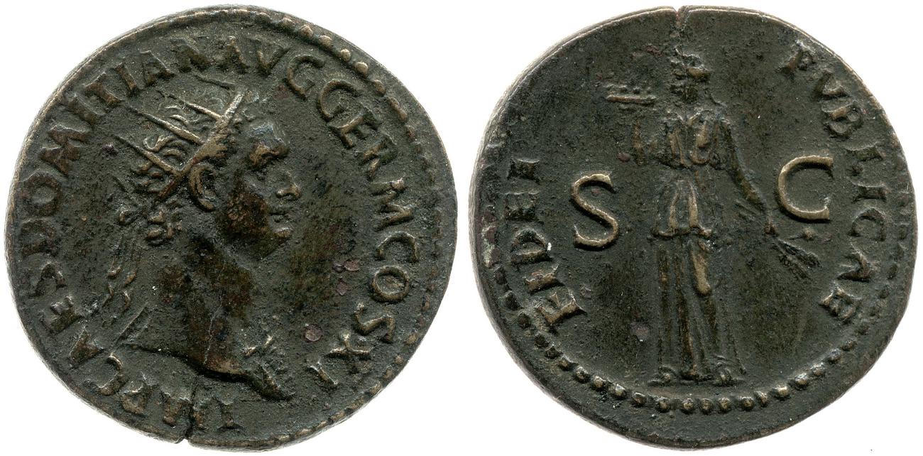 RIC II, Part 1 (second edition) Domitian 289, аверс, bm