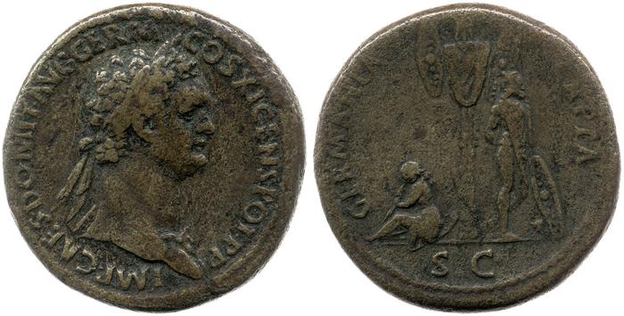 RIC II, Part 1 (second edition) Domitian 351, реверс, bm