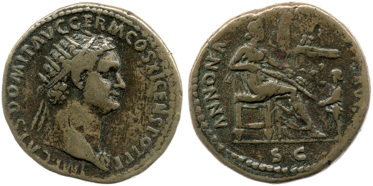 аверс RIC II, Part 1 (second edition) Domitian 367
