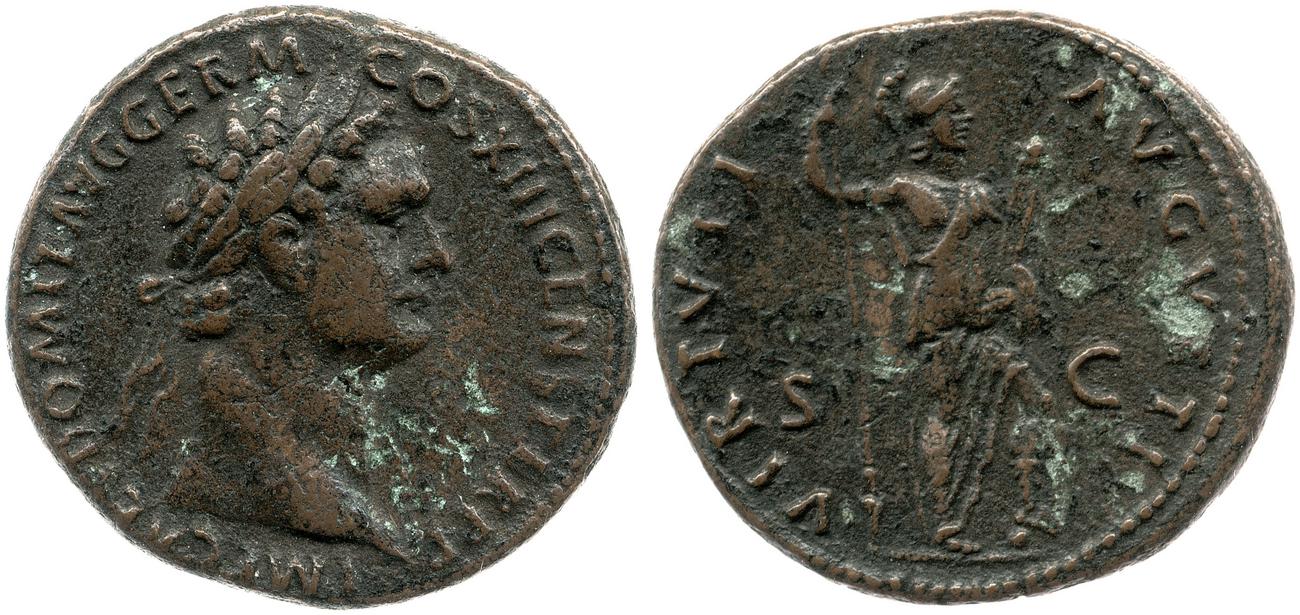 RIC II, Part 1 (second edition) Domitian 550, аверс, bm