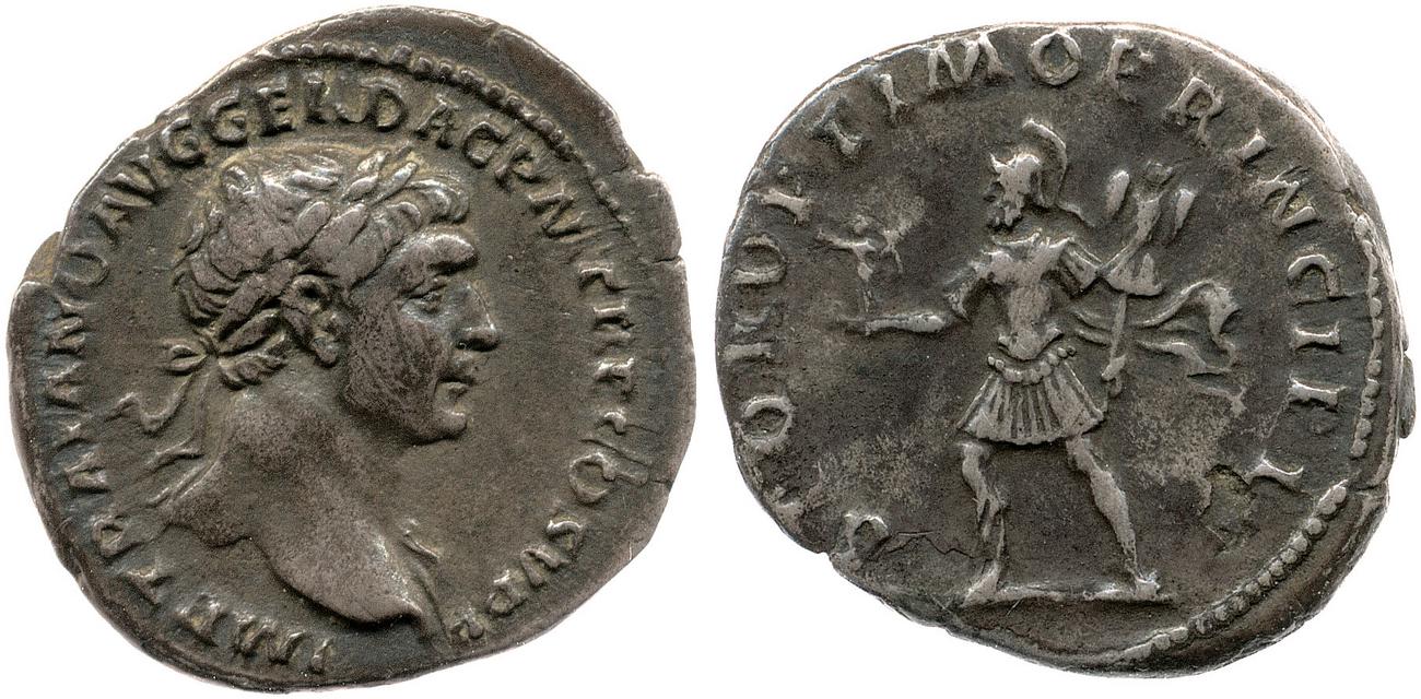 RIC II Trajan 154, аверс, bm