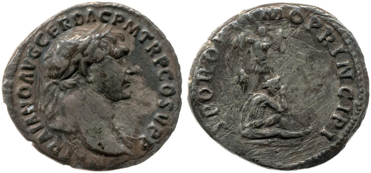RIC II Trajan 222, аверс, bm