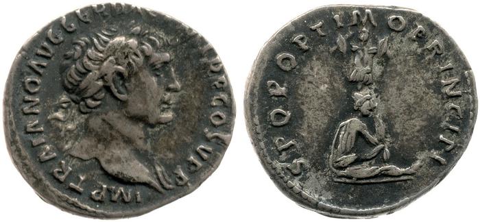 RIC II Trajan 222, реверс, bm