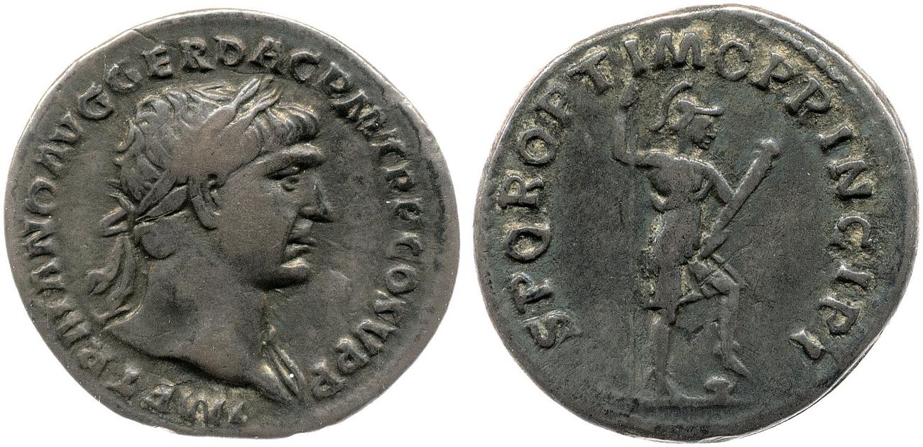 RIC II Trajan 204, аверс, bm