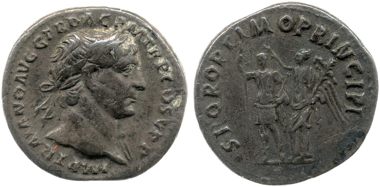 RIC II Trajan 212, аверс, bm