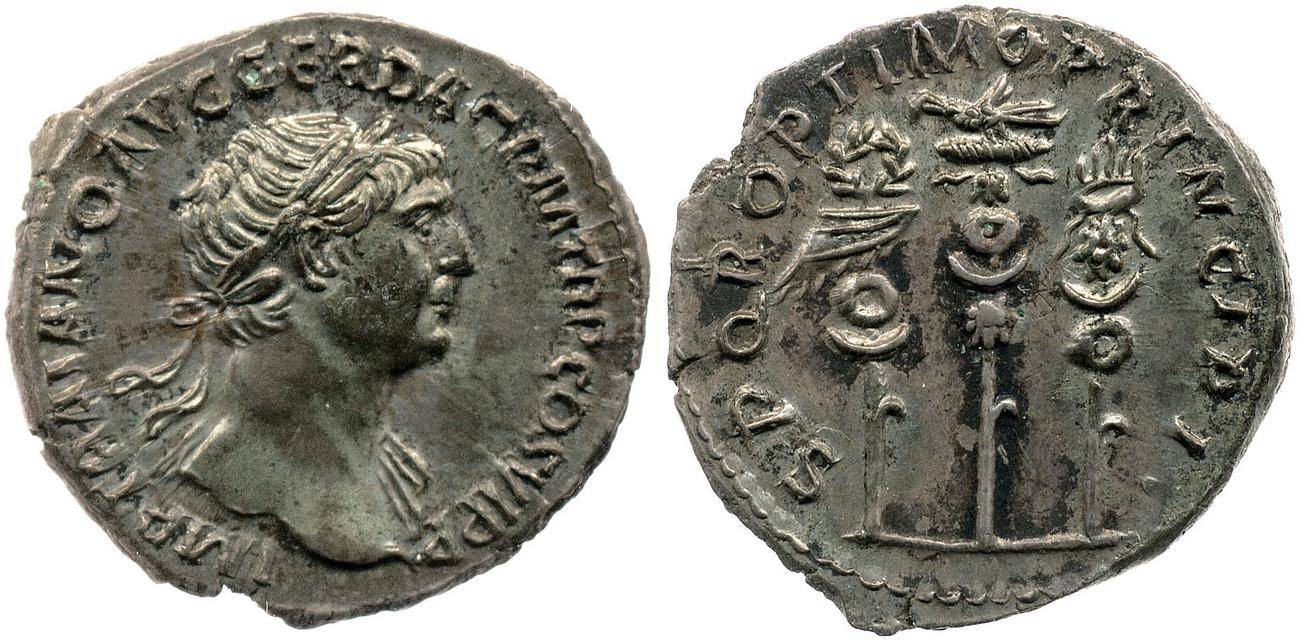 RIC II Trajan 295, аверс, bm