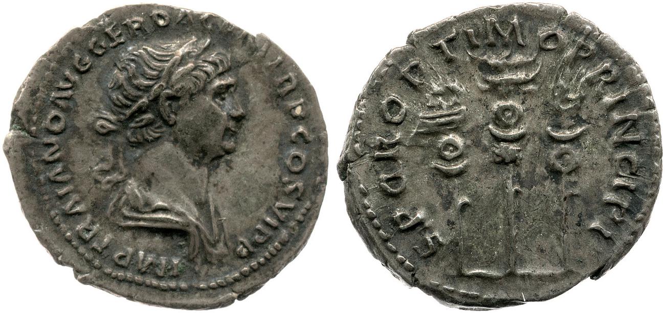 RIC II Trajan 294, аверс, bm