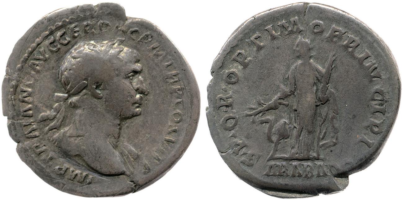 RIC II Trajan 245, аверс, bm