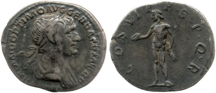 RIC II Trajan 303, реверс, bm