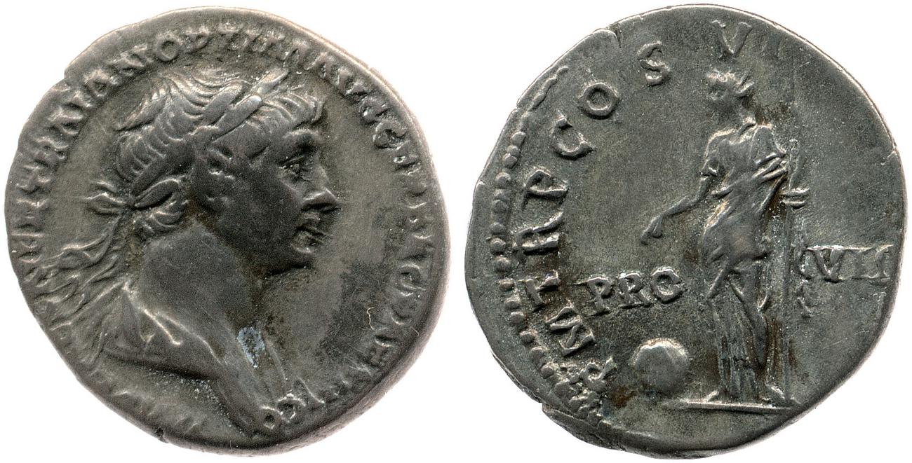 RIC II Trajan 364, аверс, bm