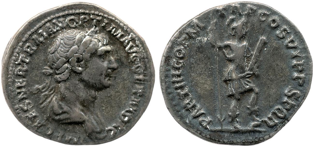 RIC II Trajan 334, аверс, bm