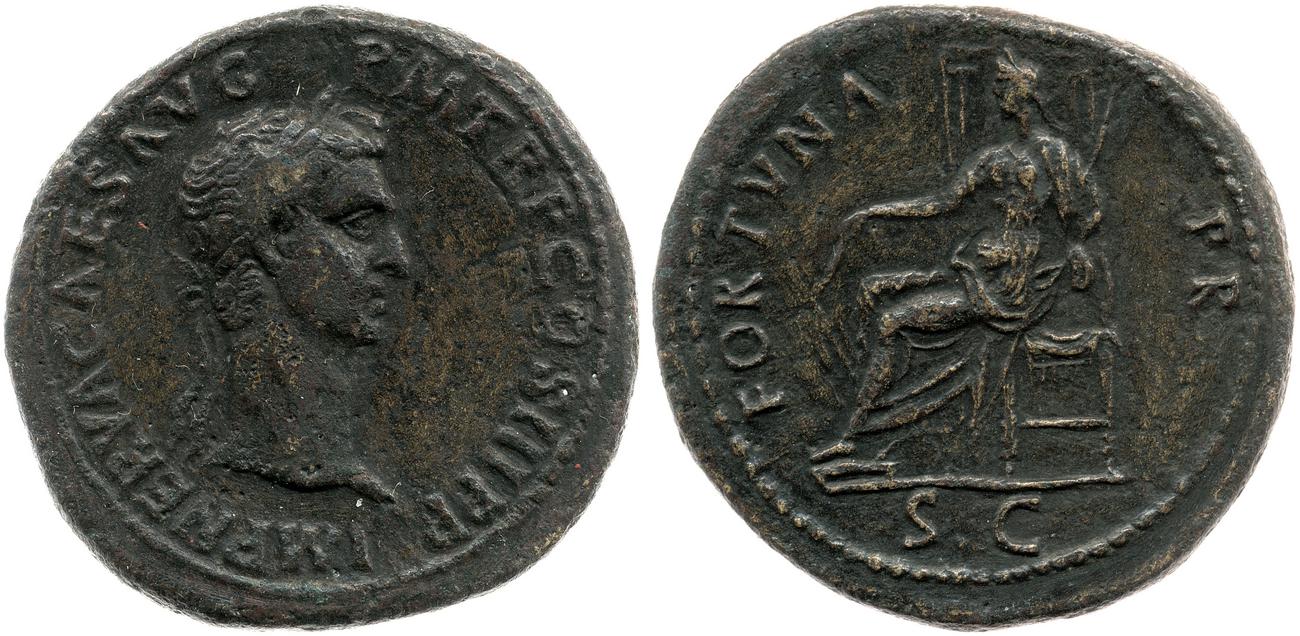 RIC II Nerva 85, аверс, bm