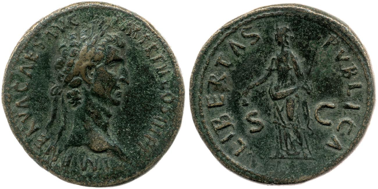 RIC II Nerva 100, аверс, bm