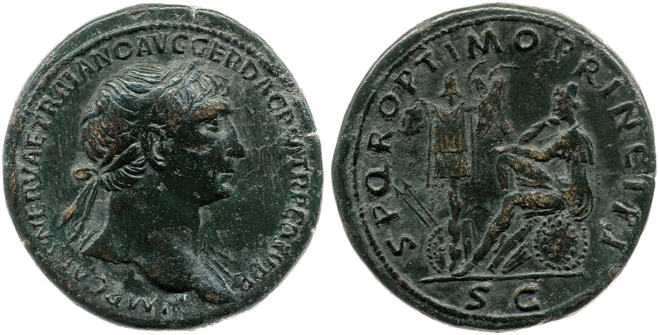RIC II Trajan 564, аверс, bm