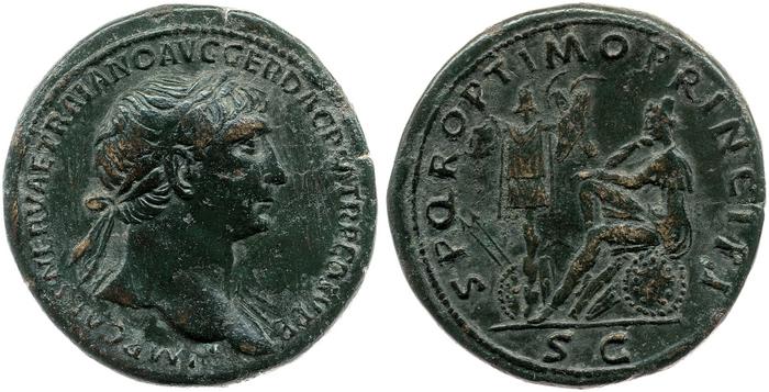 RIC II Trajan 564, реверс, bm