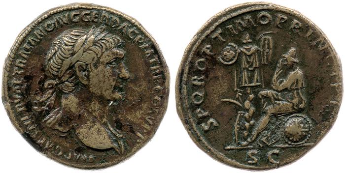 RIC II Trajan 564, реверс, bm
