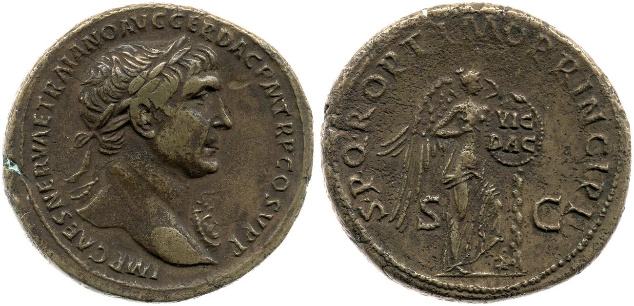 RIC II Trajan 528, аверс, bm