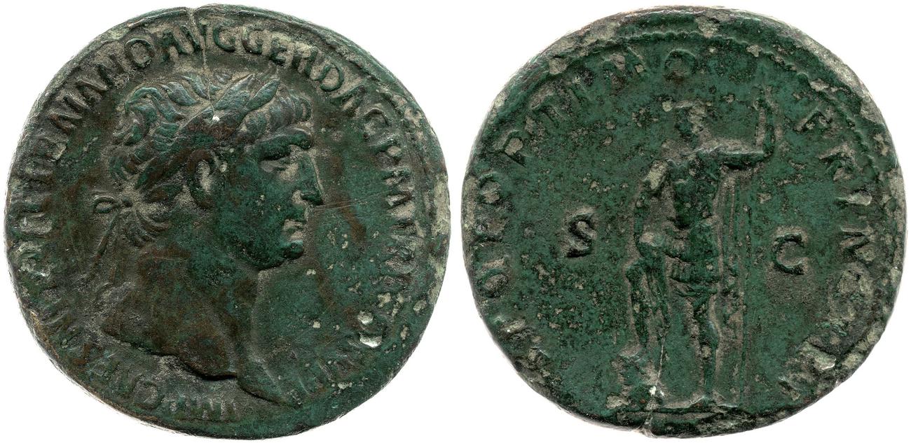RIC II Trajan 547, аверс, bm