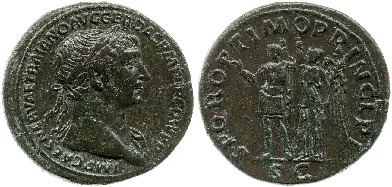 RIC II Trajan 549, аверс, bm