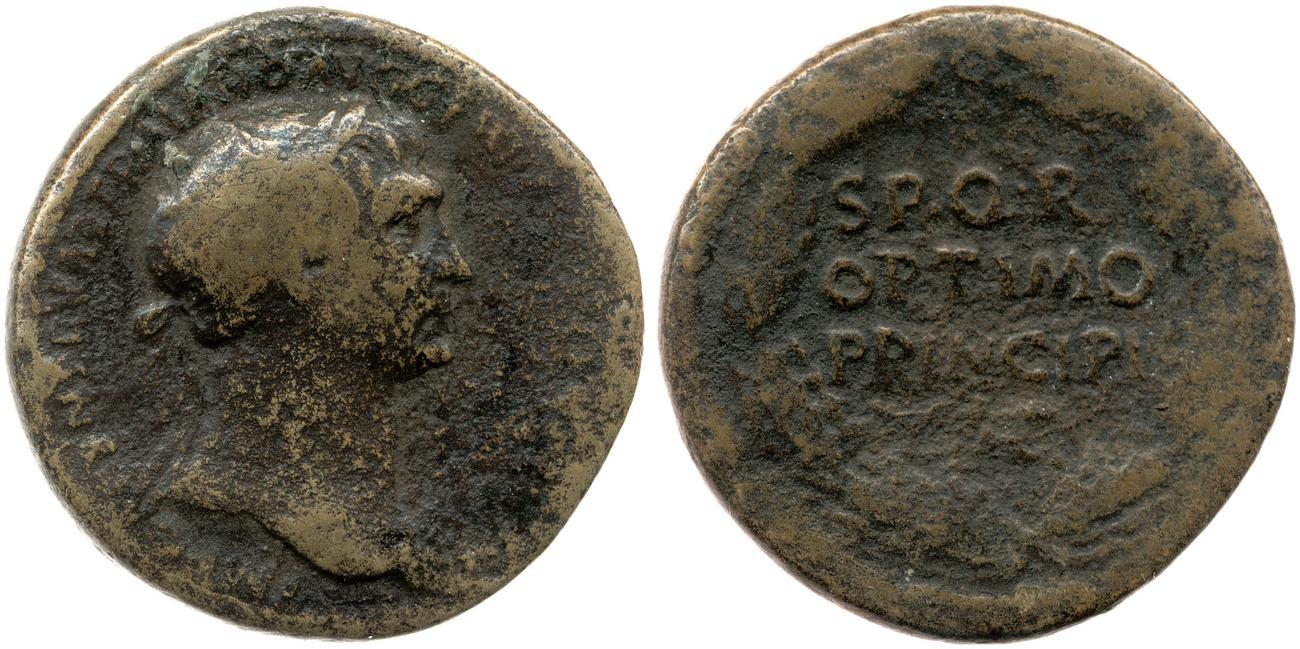 RIC II Trajan 476A, аверс, bm