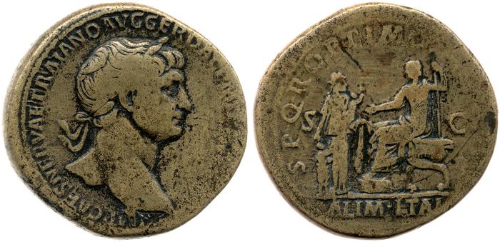 RIC II Trajan 461, реверс, bm