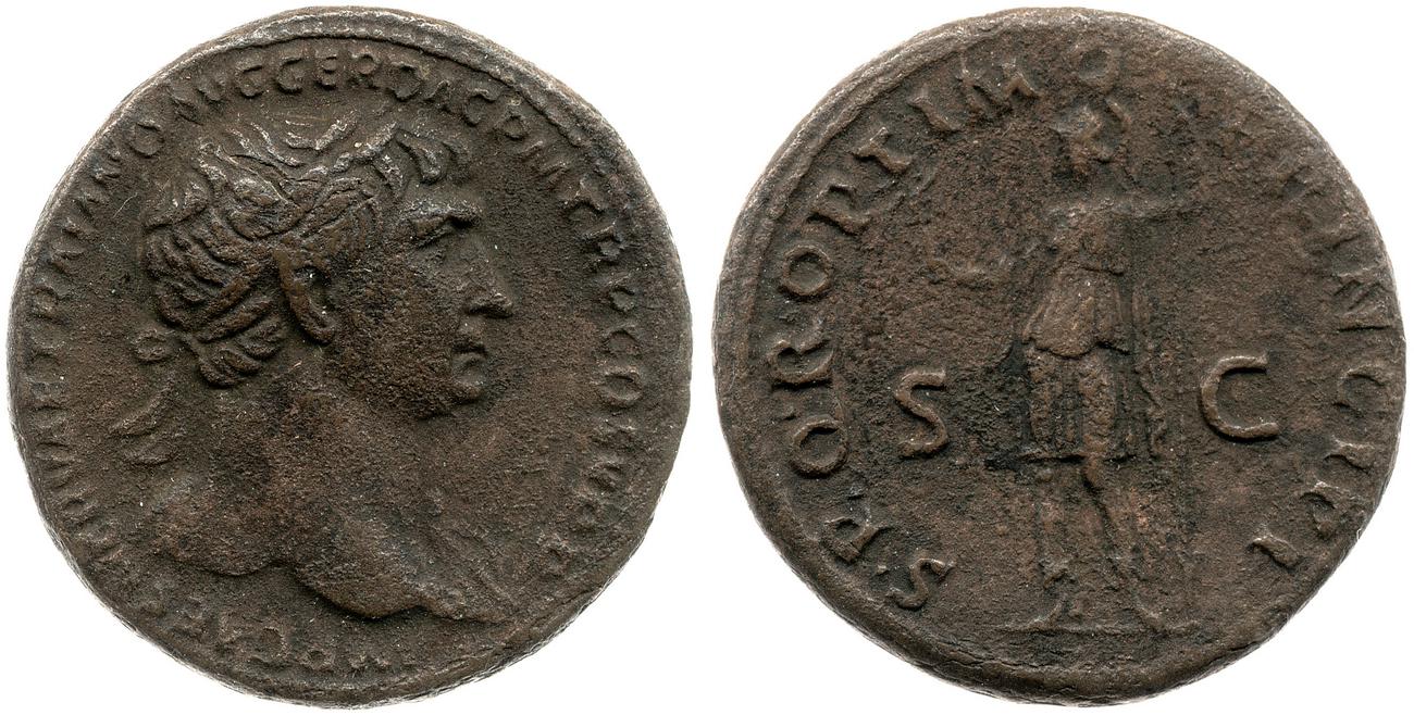 RIC II Trajan 483, аверс, bm