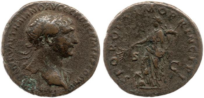 RIC II Trajan 503, реверс, bm