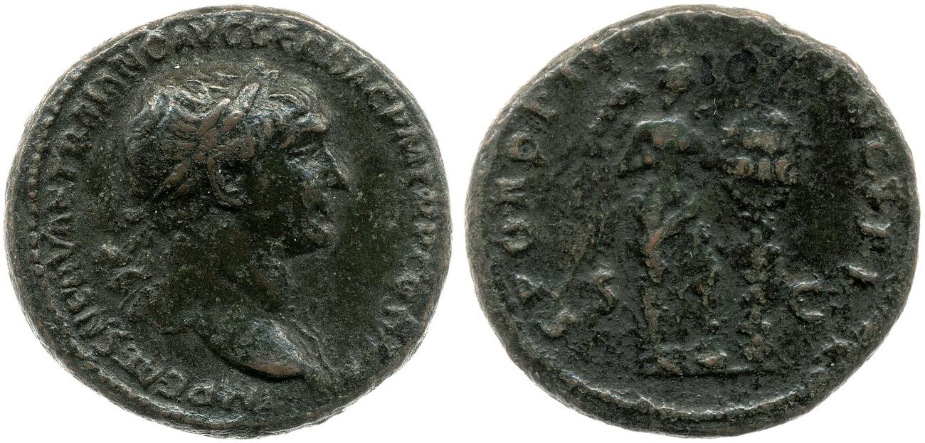 RIC II Trajan 529, аверс, bm
