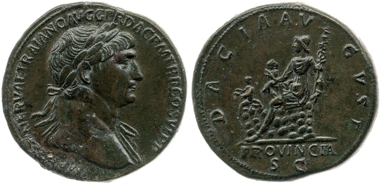 RIC II Trajan 621, аверс, bm