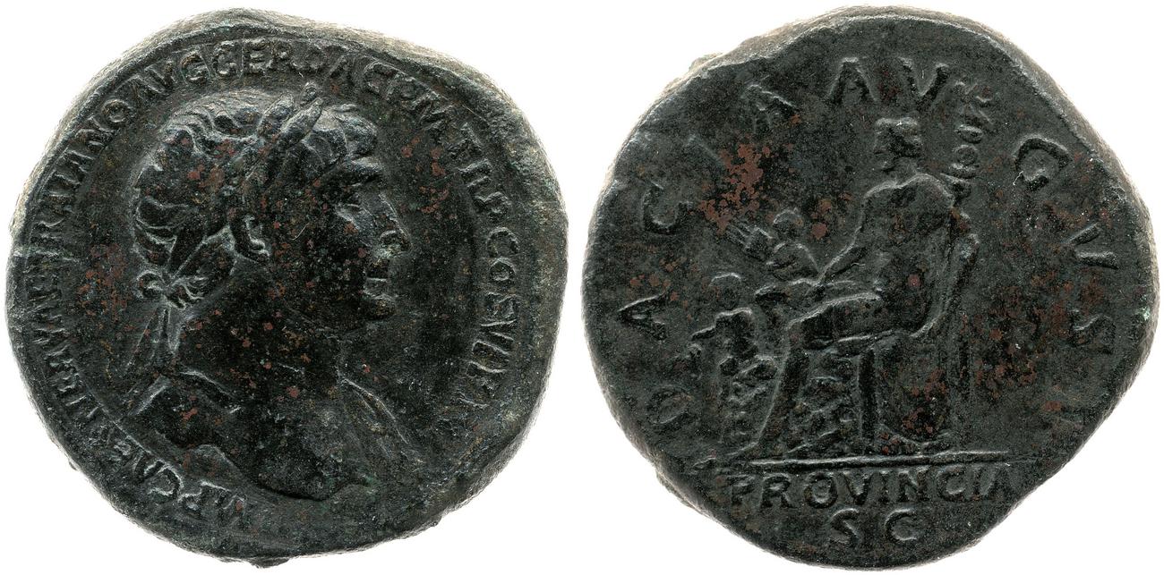 RIC II Trajan 621, аверс, bm