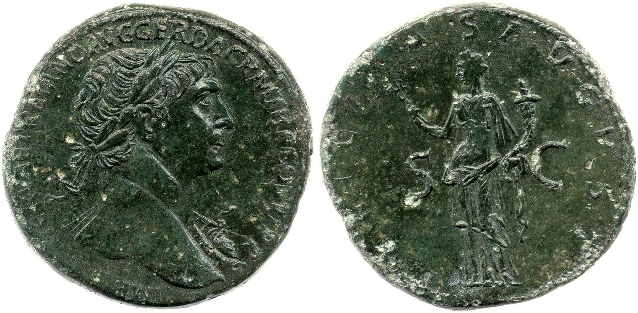 аверс RIC II Trajan 624