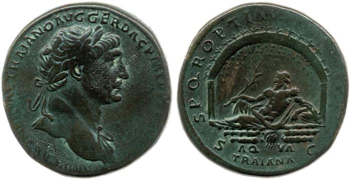 RIC II Trajan 607, реверс, bm