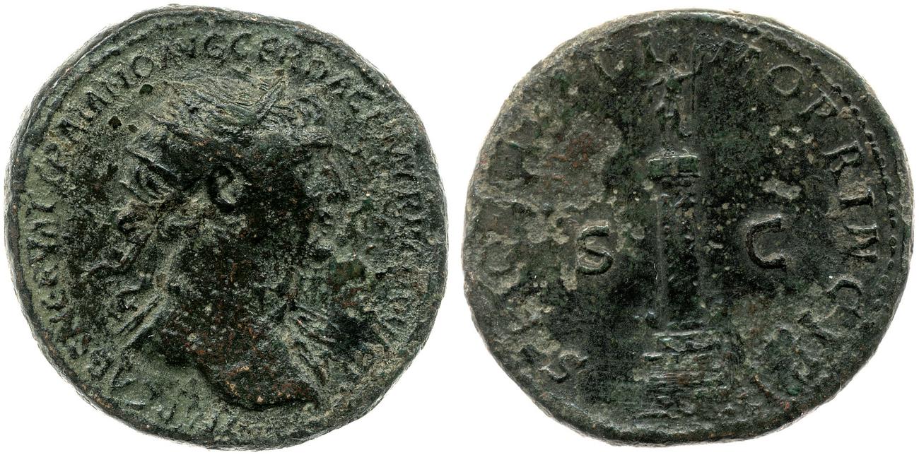 RIC II Trajan 603, аверс, bm