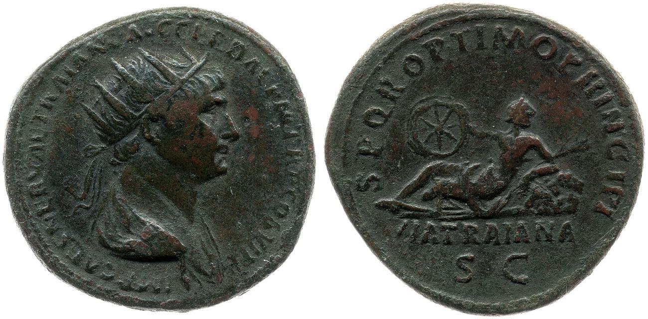 RIC II Trajan 641, аверс, bm