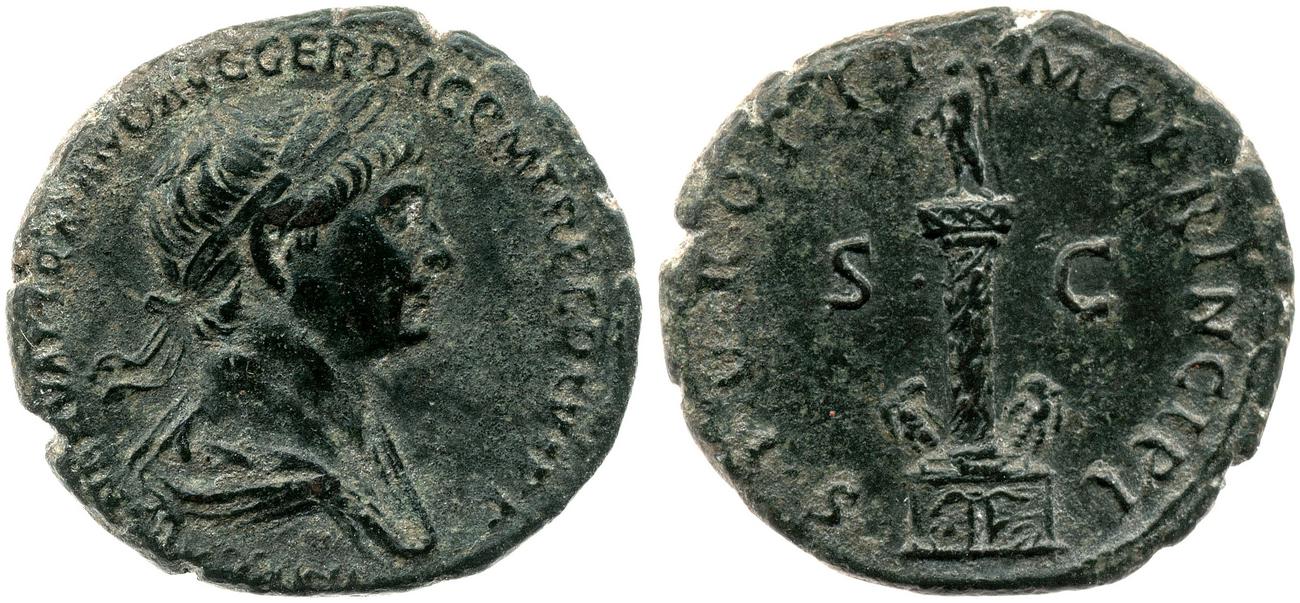 RIC II Trajan 600, аверс, bm
