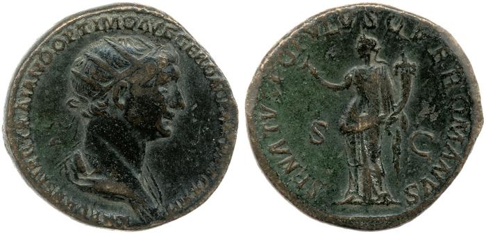 RIC II Trajan 674, реверс, bm