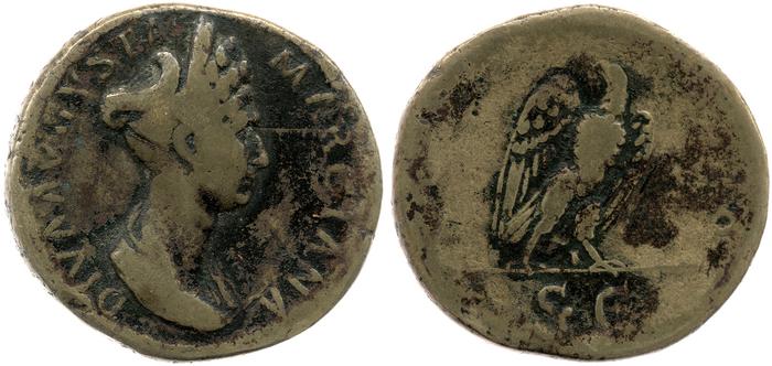 RIC II Trajan 748, реверс, bm