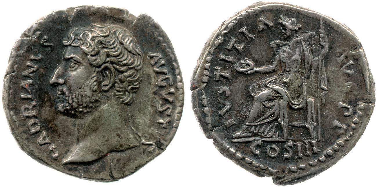 аверс RIC II, Part 3 (second edition) Hadrian 1028