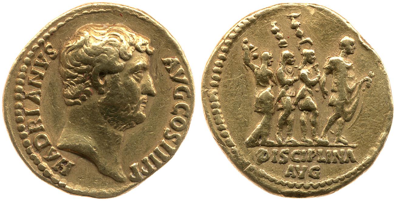 аверс RIC II, Part 3 (second edition) Hadrian 1587