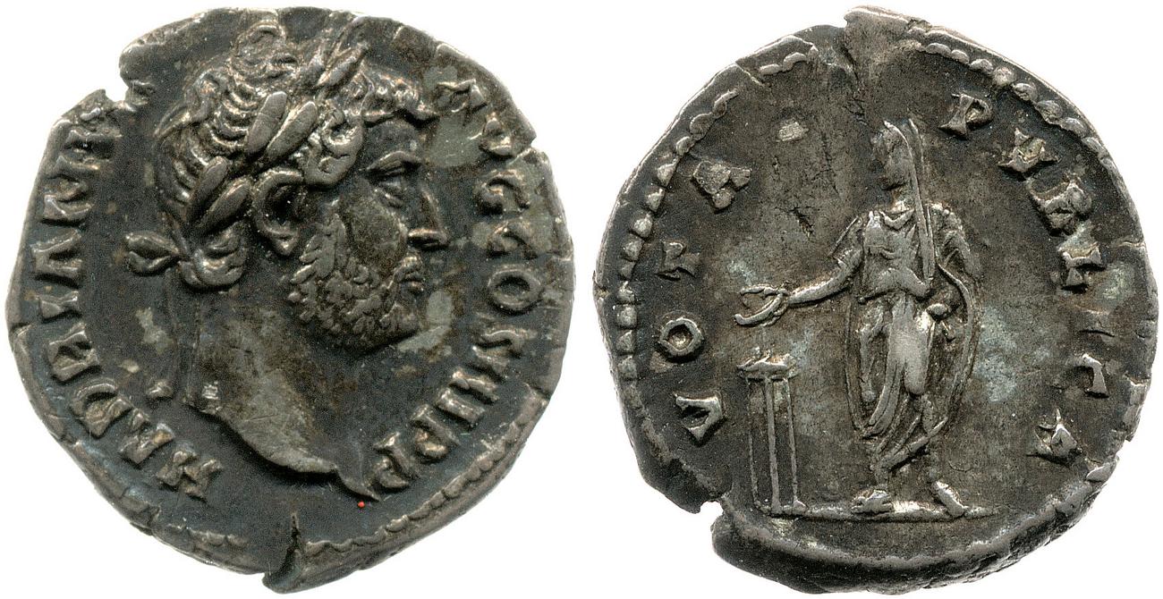 аверс RIC II, Part 3 (second edition) Hadrian 2325