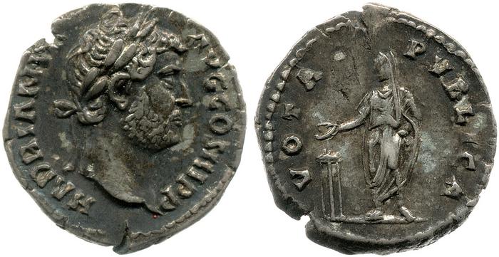 реверс RIC II, Part 3 (second edition) Hadrian 2325