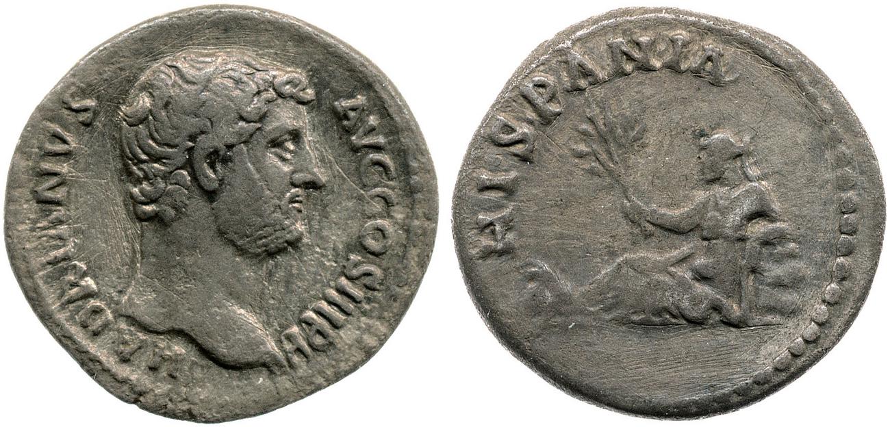 RIC II, Part 3 (second edition) Hadrian 1535, аверс, bm